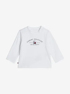 Tommy Hilfiger Baby Long Sleeve Essential T-Shirt in White