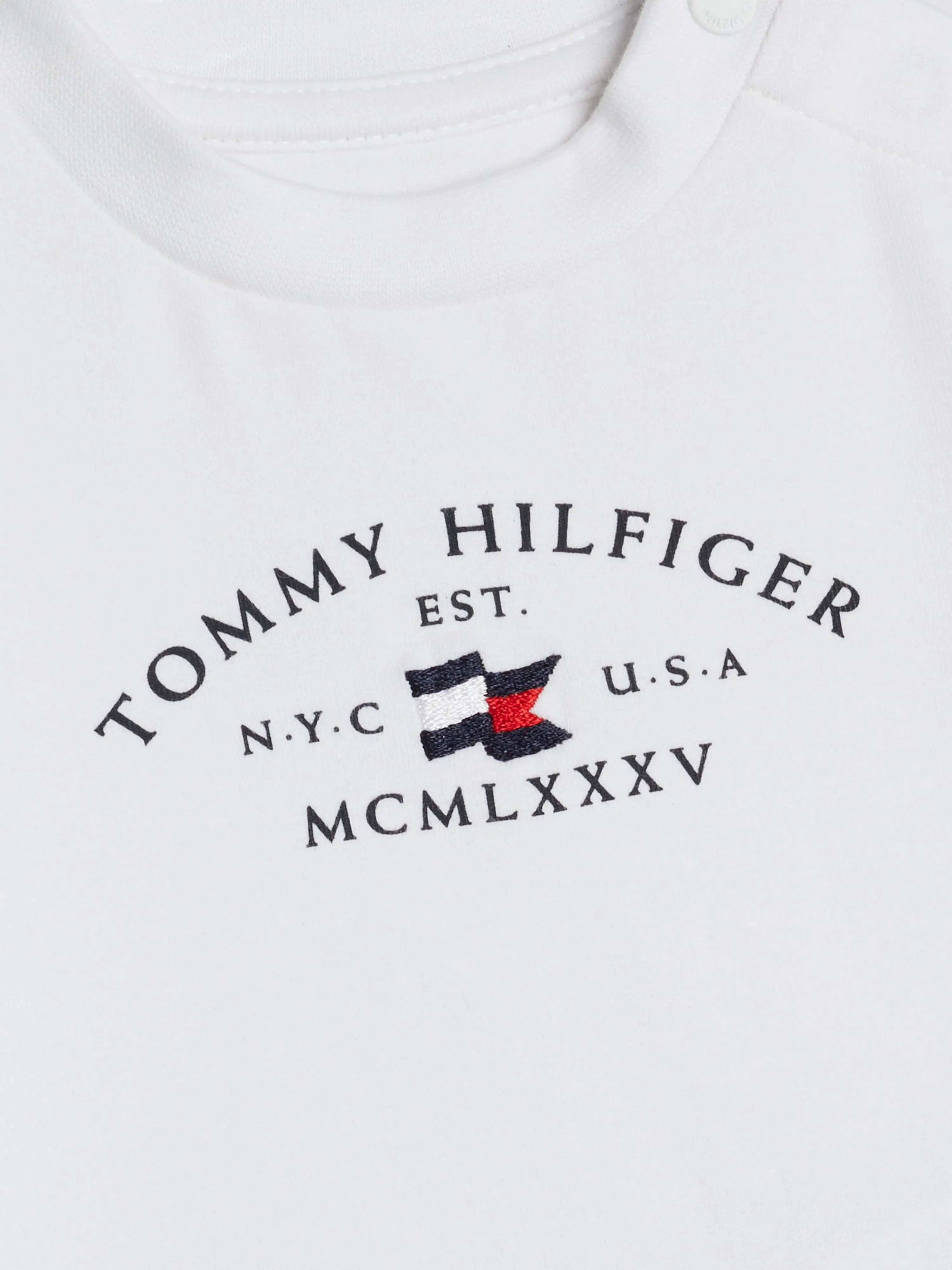 Tommy Hilfiger Baby Long Sleeve Essential T-Shirt in White