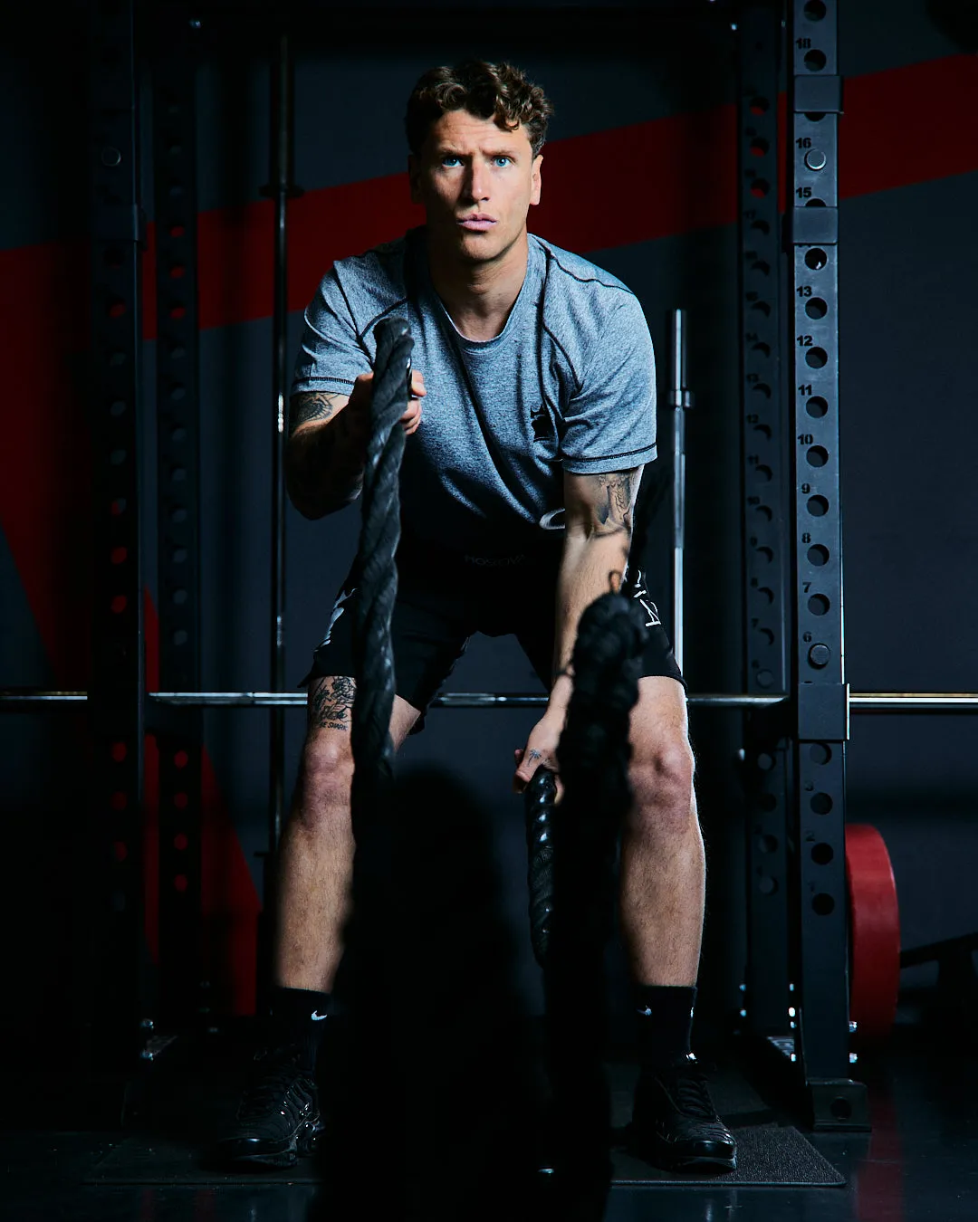 TRAINING DRYFIT TEE-SHIRT - GREY/BLACK