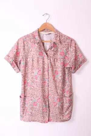 Vintage Floral Design Blouse