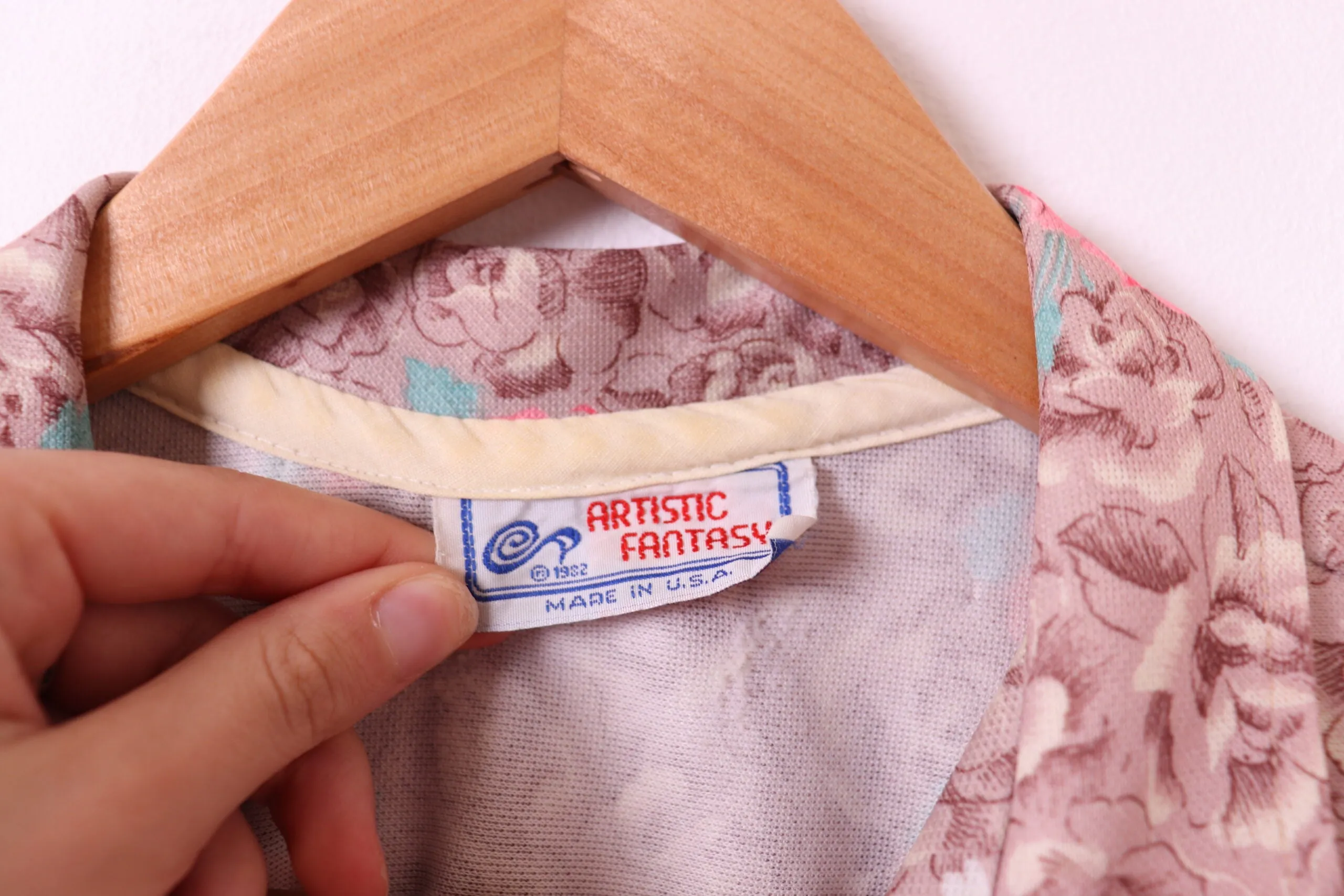 Vintage Floral Design Blouse