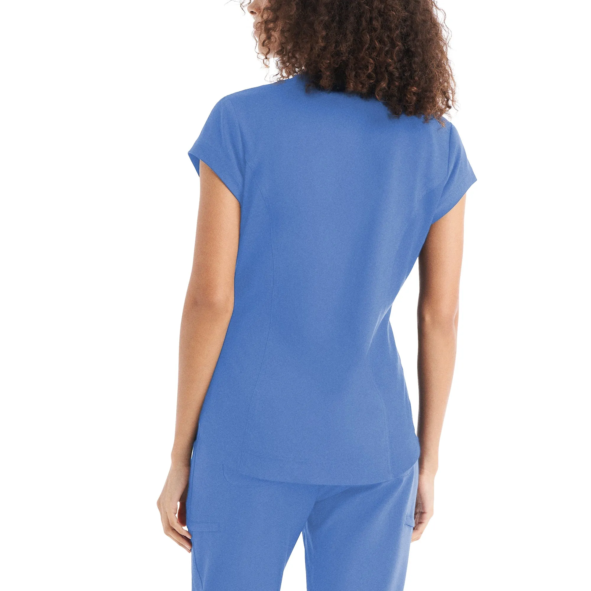 WT128 White Cross CRFT Women's 1-Pocket Tuckable V-Neck Scrub Top